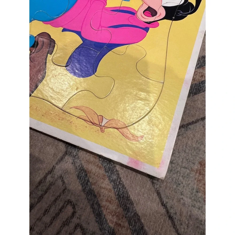 Vintage Whitman Walt Disney's Goofy Ice Cream Frame Tray Puzzle Complete 11